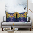 Personalized Melbourne Storm Pillow Cover Polynesian Tribal Pattern Style