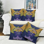 Personalized Melbourne Storm Pillow Cover Polynesian Tribal Pattern Style