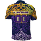 Personalized Melbourne Storm Polo Shirt Polynesian Tribal Pattern Style