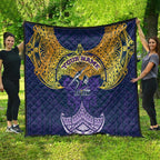 Personalized Melbourne Storm Quilt Polynesian Tribal Pattern Style