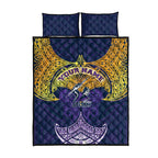 Personalized Melbourne Storm Quilt Bed Set Polynesian Tribal Pattern Style