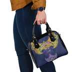 Personalized Melbourne Storm Shoulder Handbag Polynesian Tribal Pattern Style
