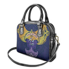 Personalized Melbourne Storm Shoulder Handbag Polynesian Tribal Pattern Style