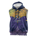Personalized Melbourne Storm Sleeveless Hoodie Polynesian Tribal Pattern Style