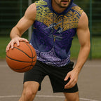 Personalized Melbourne Storm Sleeveless Hoodie Polynesian Tribal Pattern Style