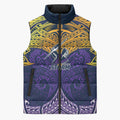Personalized Melbourne Storm Sleeveless Puffer Jacket Polynesian Tribal Pattern Style