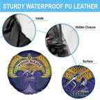 Personalized Melbourne Storm Spare Tire Cover Polynesian Tribal Pattern Style