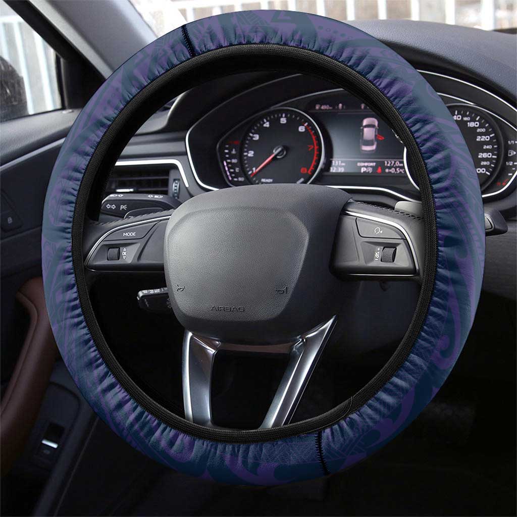 Melbourne Storm Steering Wheel Cover Polynesian Tribal Pattern Style