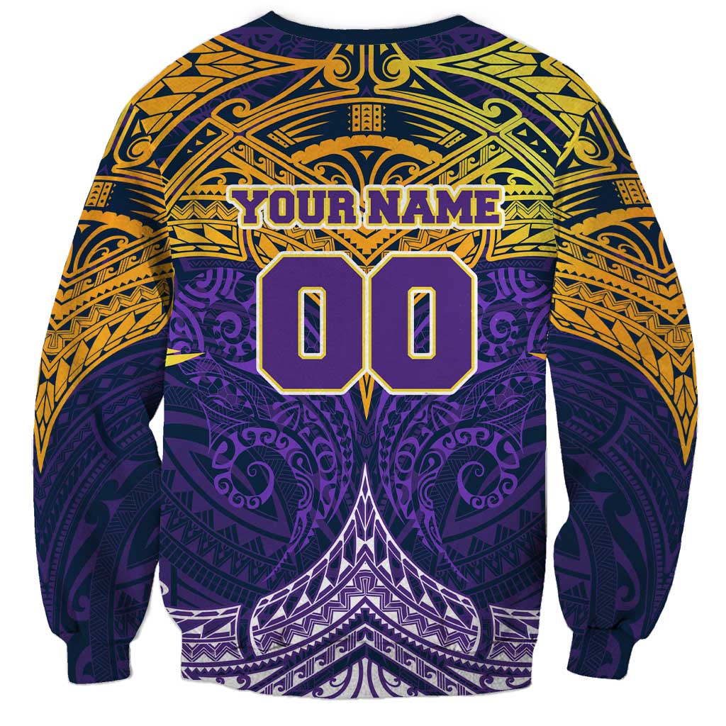 Personalized Melbourne Storm Sweatshirt Polynesian Tribal Pattern Style