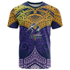 Personalized Melbourne Storm T Shirt Polynesian Tribal Pattern Style
