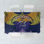 Personalized Melbourne Storm Tablecloth Polynesian Tribal Pattern Style