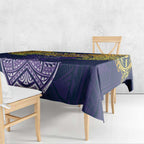 Personalized Melbourne Storm Tablecloth Polynesian Tribal Pattern Style