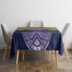Personalized Melbourne Storm Tablecloth Polynesian Tribal Pattern Style