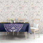 Personalized Melbourne Storm Tablecloth Polynesian Tribal Pattern Style