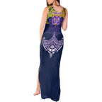 Personalized Melbourne Storm Tank Maxi Dress Polynesian Tribal Pattern Style