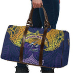 Personalized Melbourne Storm Travel Bag Polynesian Tribal Pattern Style
