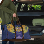 Personalized Melbourne Storm Travel Bag Polynesian Tribal Pattern Style