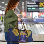 Personalized Melbourne Storm Travel Bag Polynesian Tribal Pattern Style