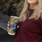 Personalized Melbourne Storm Tumbler Cup Polynesian Tribal Pattern Style