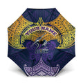 Personalized Melbourne Storm Umbrella Polynesian Tribal Pattern Style