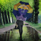 Personalized Melbourne Storm Umbrella Polynesian Tribal Pattern Style