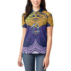 Personalized Melbourne Storm Women Polo Shirt Polynesian Tribal Pattern Style