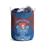 Personalized Newcastle Knights Laundry Basket Polynesian Tribal Pattern Style