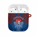 Personalized Newcastle Knights AirPods Case Polynesian Tribal Pattern Style
