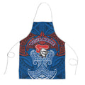Personalized Newcastle Knights Apron Polynesian Tribal Pattern Style