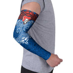 Personalized Newcastle Knights Arm Sleeves Polynesian Tribal Pattern Style