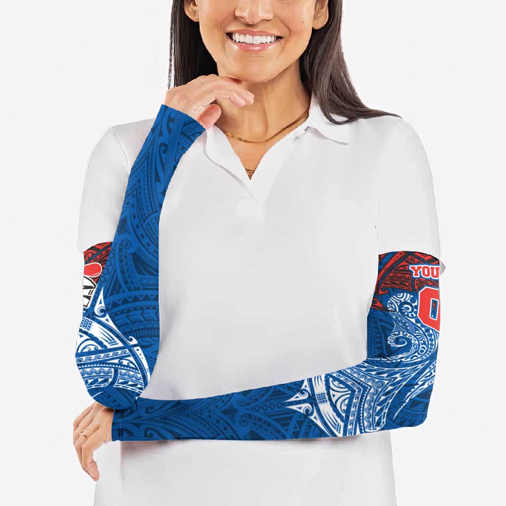 Personalized Newcastle Knights Arm Sleeves Polynesian Tribal Pattern Style