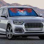 Personalized Newcastle Knights Auto Sun Shade Polynesian Tribal Pattern Style