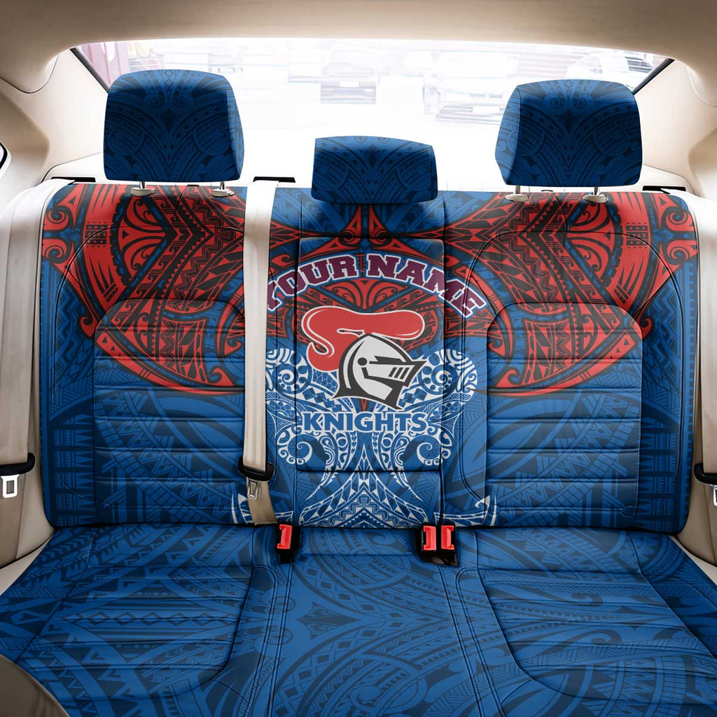 Personalized Newcastle Knights Back Car Seat Cover Polynesian Tribal Pattern Style