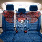 Personalized Newcastle Knights Back Car Seat Cover Polynesian Tribal Pattern Style