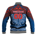 Personalized Newcastle Knights Baseball Jacket Polynesian Tribal Pattern Style