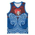Personalized Newcastle Knights Basketball Jersey Polynesian Tribal Pattern Style