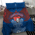 Personalized Newcastle Knights Bedding Set Polynesian Tribal Pattern Style