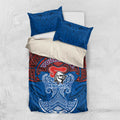 Personalized Newcastle Knights Bedding Set Polynesian Tribal Pattern Style