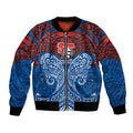 Personalized Newcastle Knights Bomber Jacket Polynesian Tribal Pattern Style