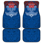 Personalized Newcastle Knights Car Mats Polynesian Tribal Pattern Style