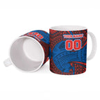 Personalized Newcastle Knights Ceramic Mug Polynesian Tribal Pattern Style