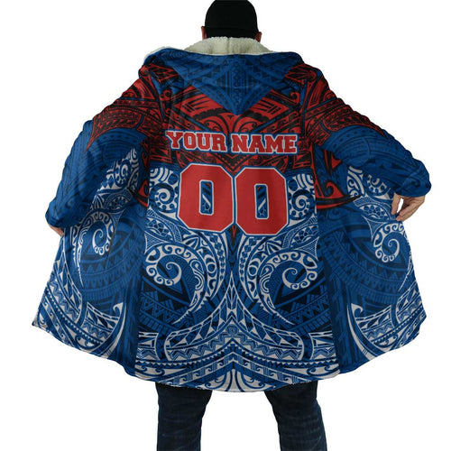 Personalized Newcastle Knights Cloak Polynesian Tribal Pattern Style