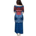 Personalized Newcastle Knights Family Matching Puletasi and Hawaiian Shirt Polynesian Tribal Pattern Style