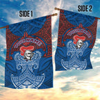 Personalized Newcastle Knights Garden Flag Polynesian Tribal Pattern Style