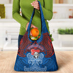 Personalized Newcastle Knights Grocery Bag Polynesian Tribal Pattern Style