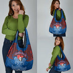 Personalized Newcastle Knights Grocery Bag Polynesian Tribal Pattern Style