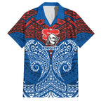 Personalized Newcastle Knights Hawaiian Shirt Polynesian Tribal Pattern Style