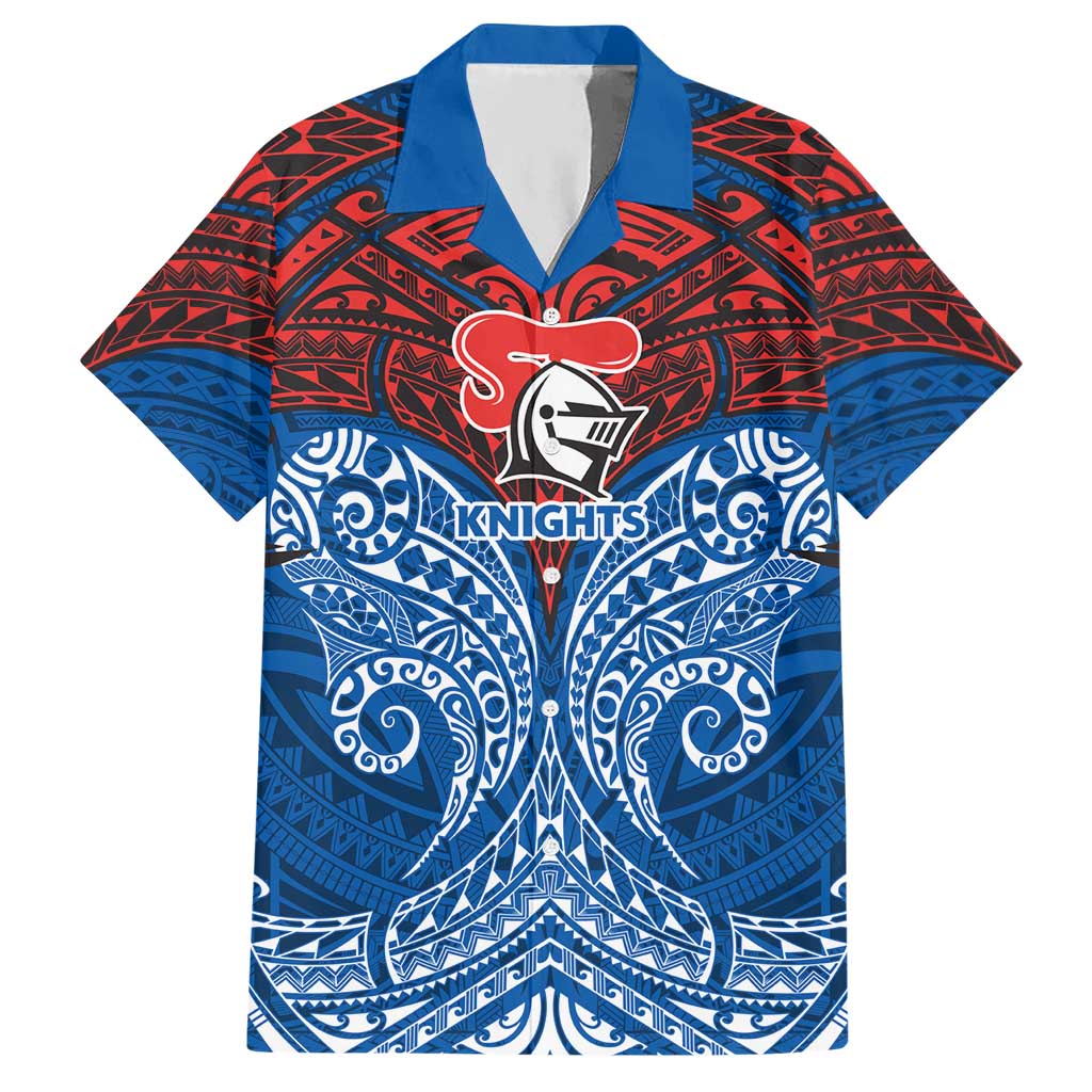 Personalized Newcastle Knights Hawaiian Shirt Polynesian Tribal Pattern Style