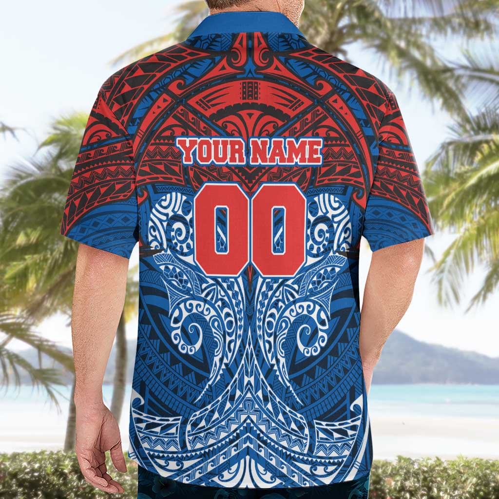 Personalized Newcastle Knights Hawaiian Shirt Polynesian Tribal Pattern Style