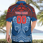 Personalized Newcastle Knights Hawaiian Shirt Polynesian Tribal Pattern Style